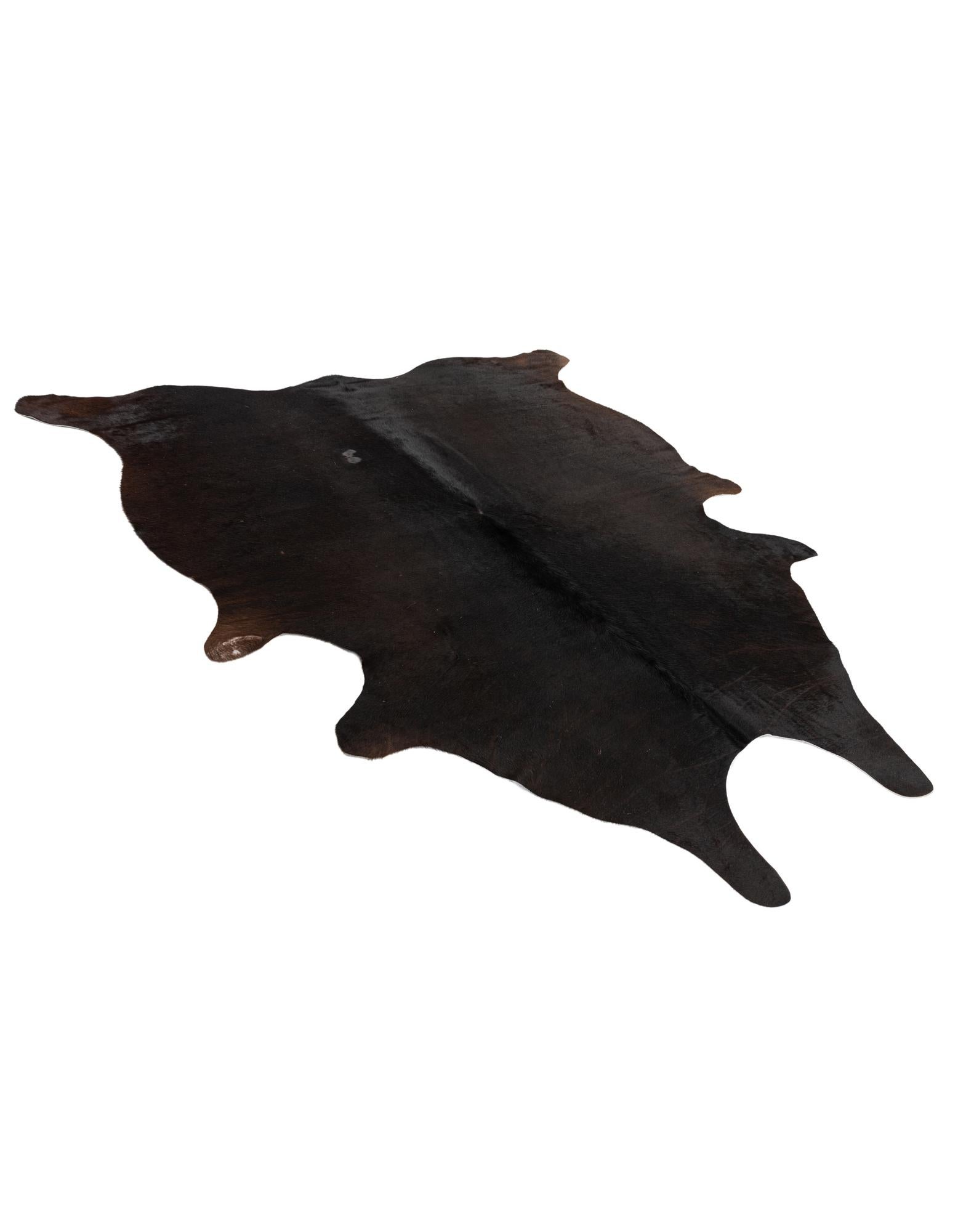 5' 3 x 6' 5 Cowhide Leather Rug