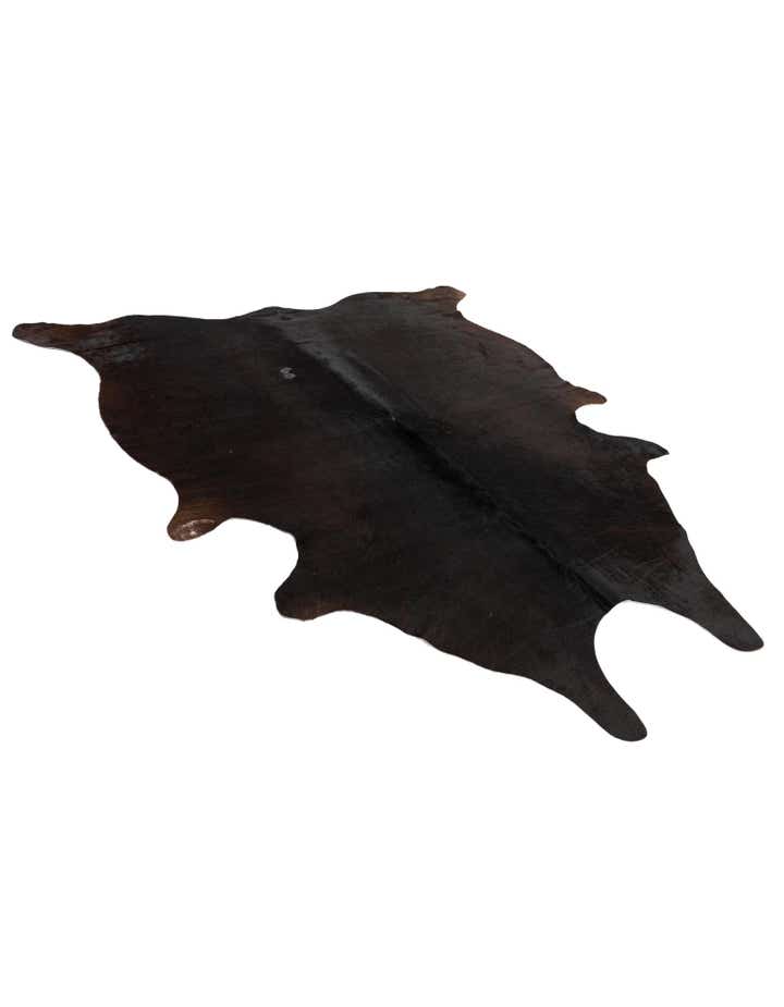 5' 3 x 6' 5 Cowhide Leather Rug