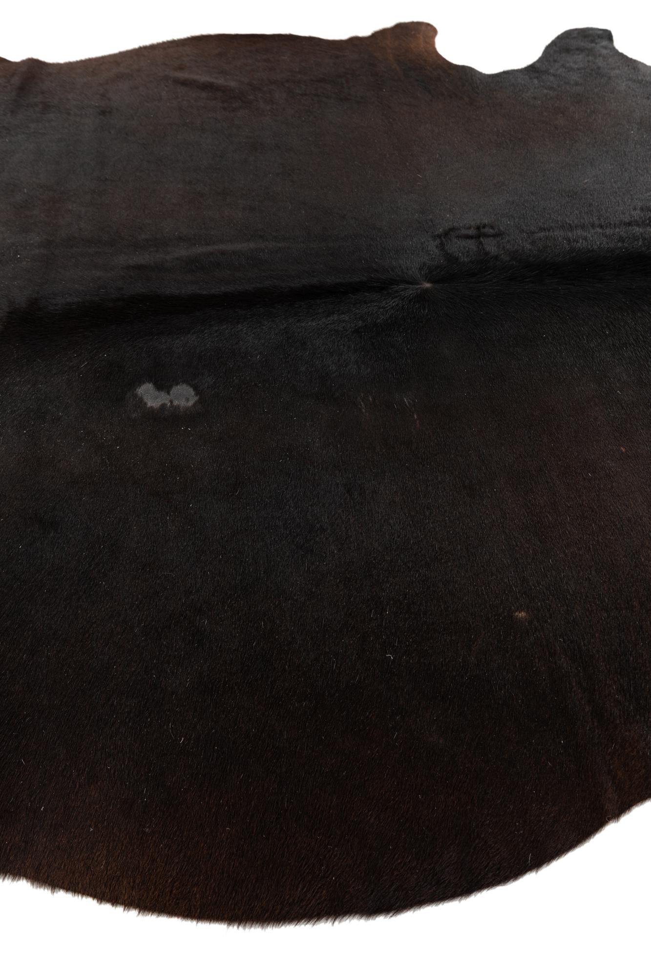 5' 3 x 6' 5 Cowhide Leather Rug