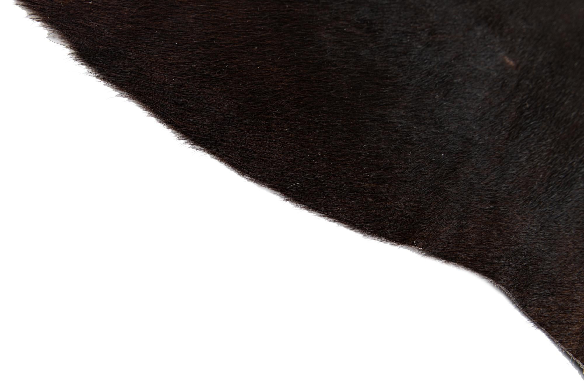 5' 3 x 6' 5 Cowhide Leather Rug