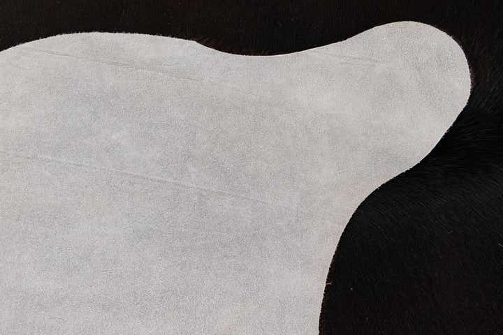 5' 3 x 6' 5 Cowhide Leather Rug