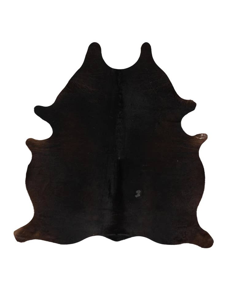 Detail image of 5' 3 x 6' 5 Cowhide Leather Rug