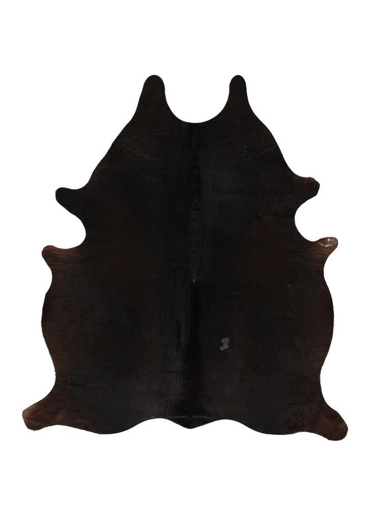 5' 3 x 6' 5 Cowhide Leather Rug