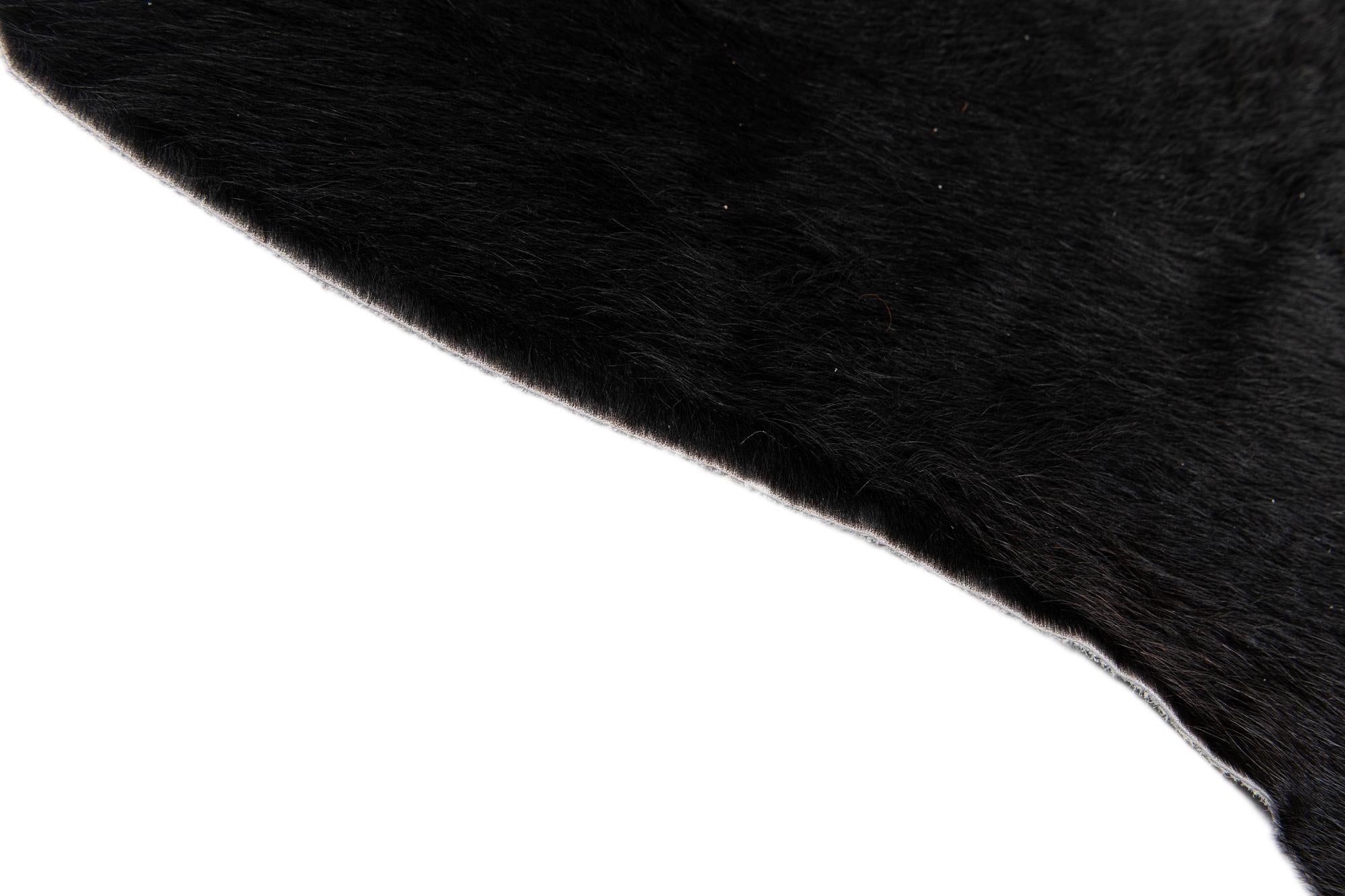 6' 1 x 7' 3 Cowhide Leather Rug