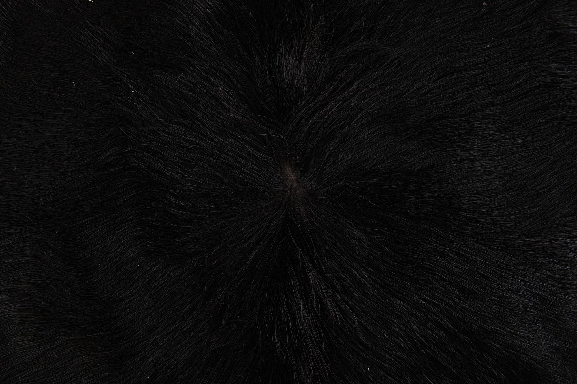6' 1 x 7' 3 Cowhide Leather Rug