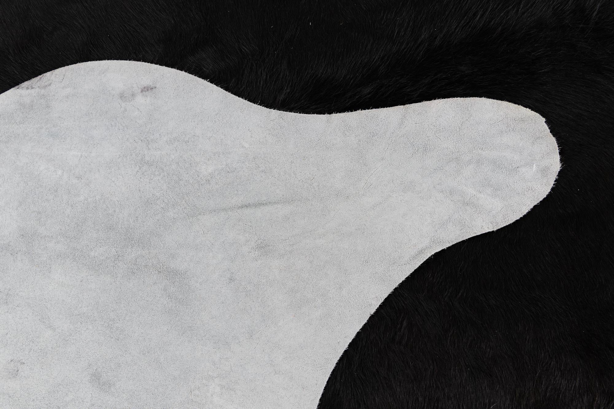 6' 1 x 7' 3 Cowhide Leather Rug
