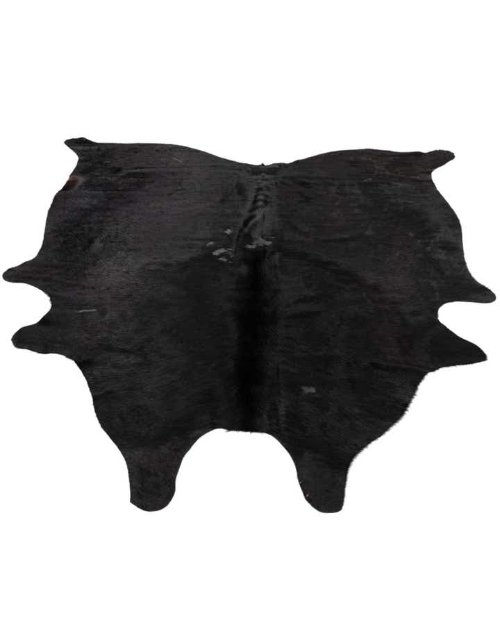 5' 5 x 6' 8 Cowhide Leather Rug