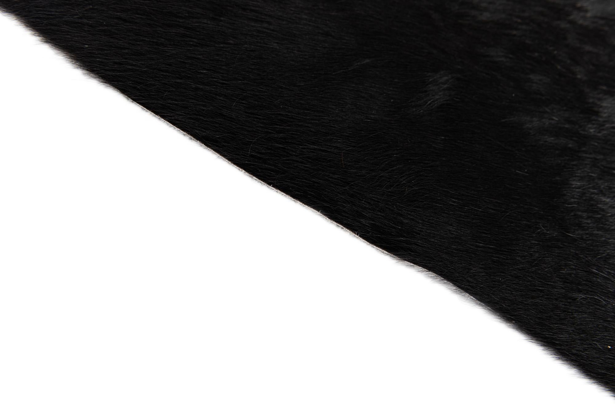 5' 5 x 6' 8 Cowhide Leather Rug