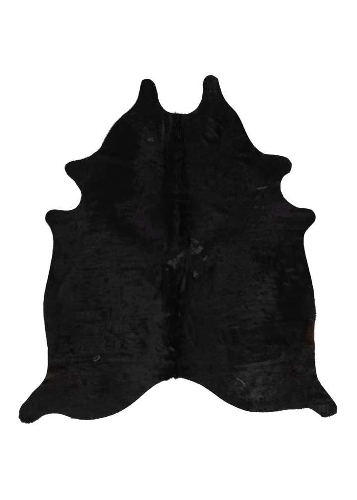 5' 5 x 6' 8 Cowhide Leather Rug