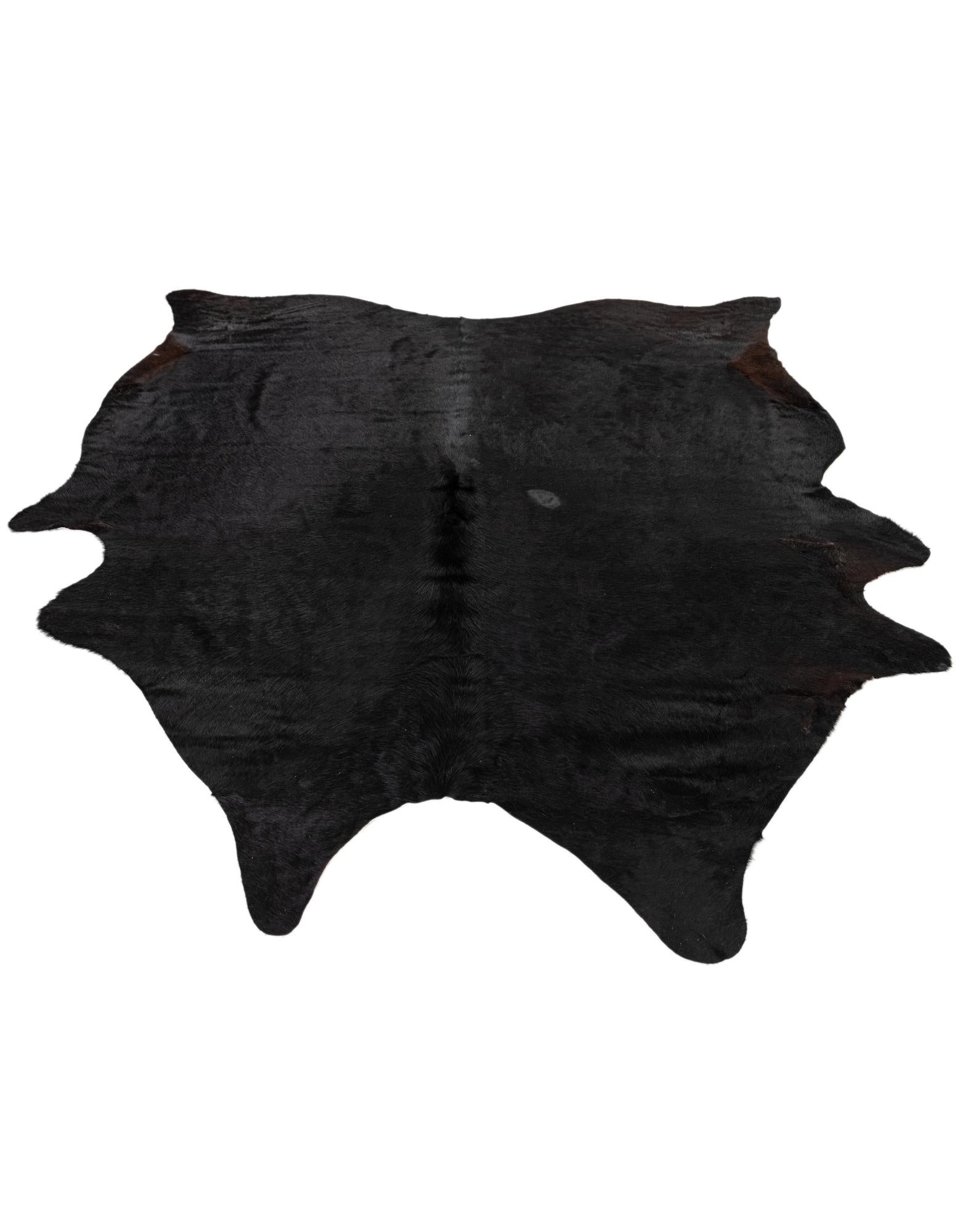 5' 11 x 7' Cowhide Leather Rug
