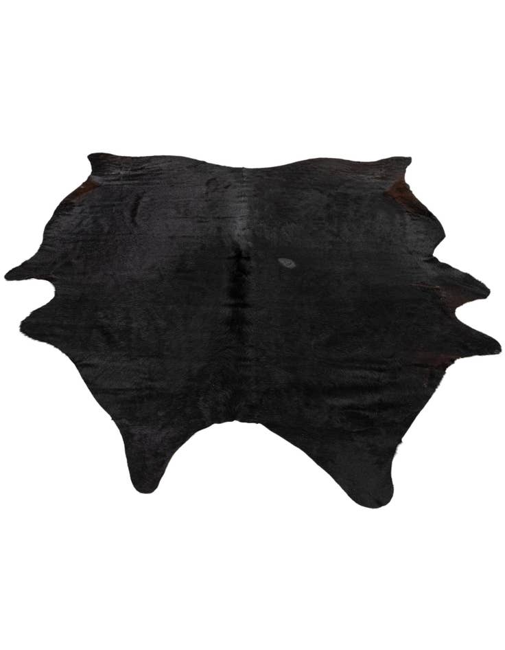 Detail image of 5' 11 x 7' Cowhide Leather Rug