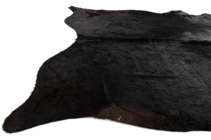 Detail image of 5' 11 x 7' Cowhide Leather Rug