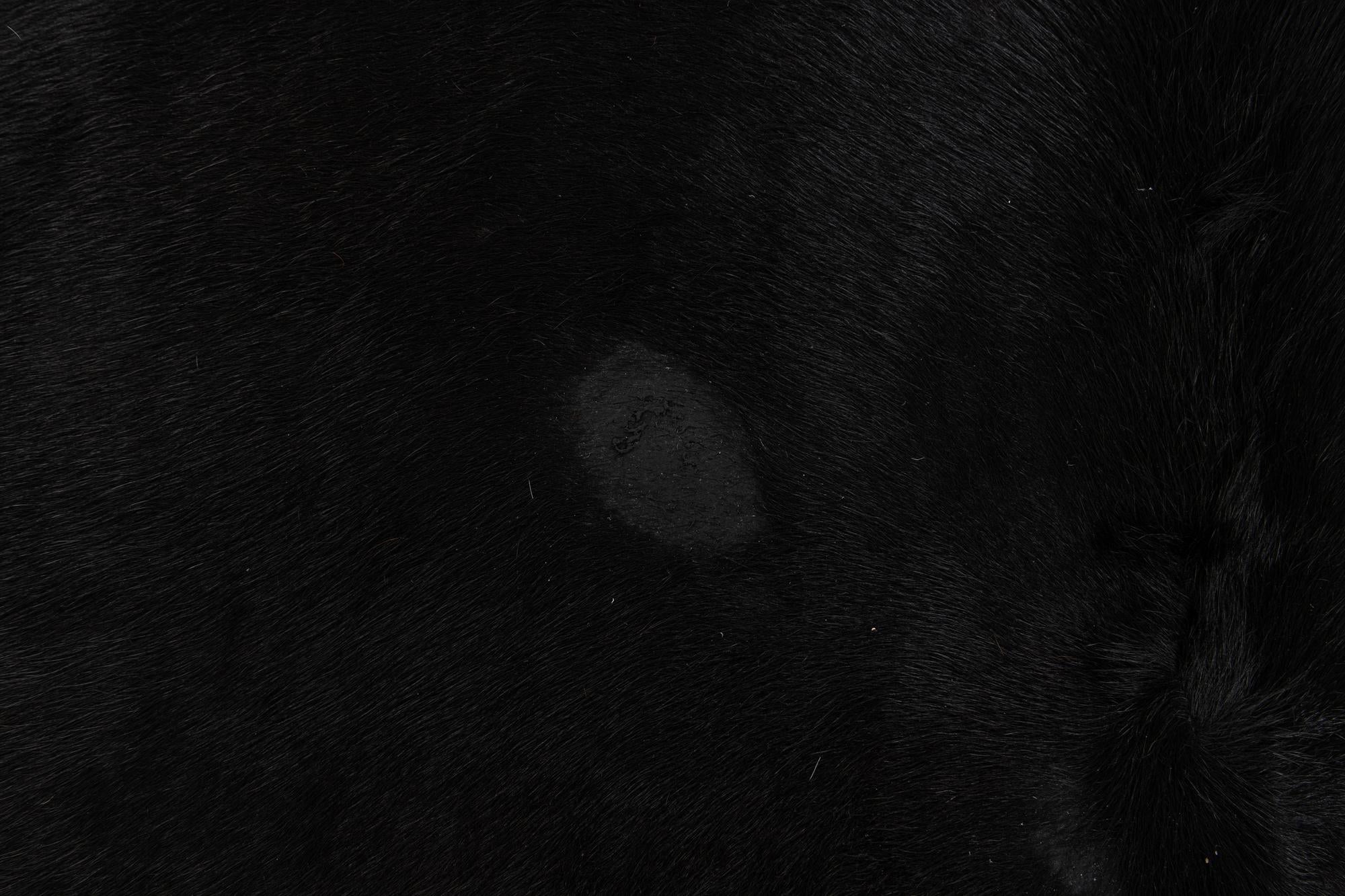 5' 11 x 7' Cowhide Leather Rug