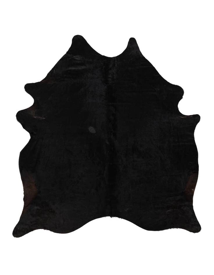Detail image of 5' 11 x 7' Cowhide Leather Rug
