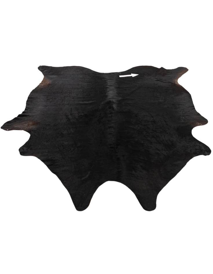 Detail image of 5' 11 x 6' 10 Cowhide Leather Rug