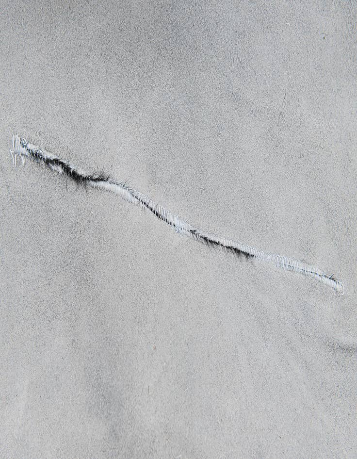 Detail image of 5' 11 x 6' 10 Cowhide Leather Rug