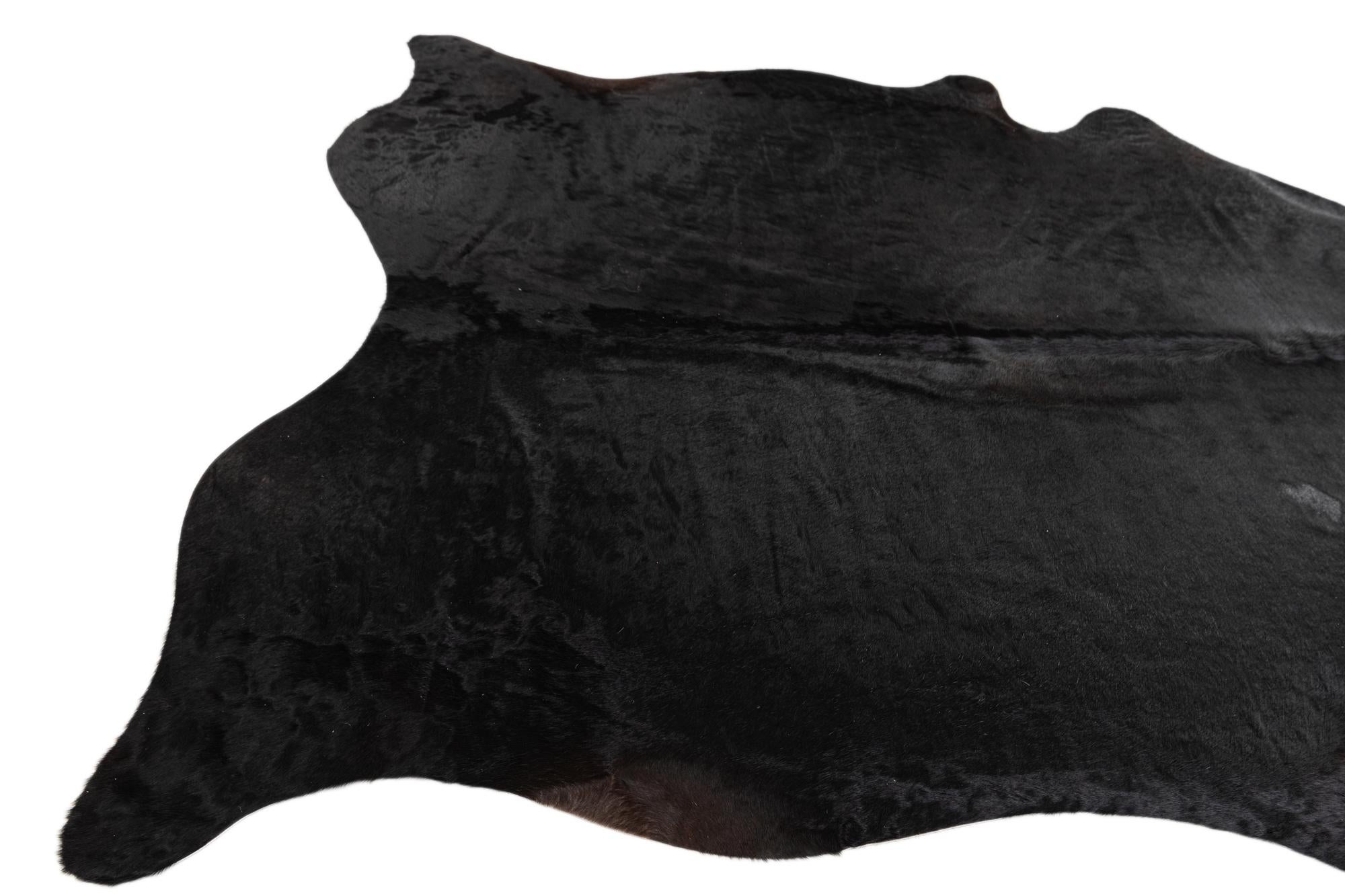 6' 5 x 7' 4 Cowhide Leather Rug