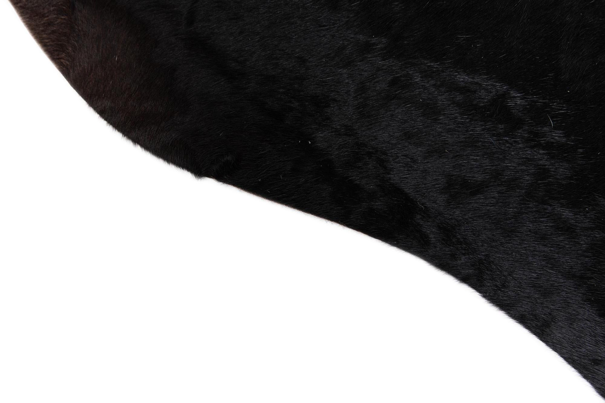 6' 5 x 7' 4 Cowhide Leather Rug