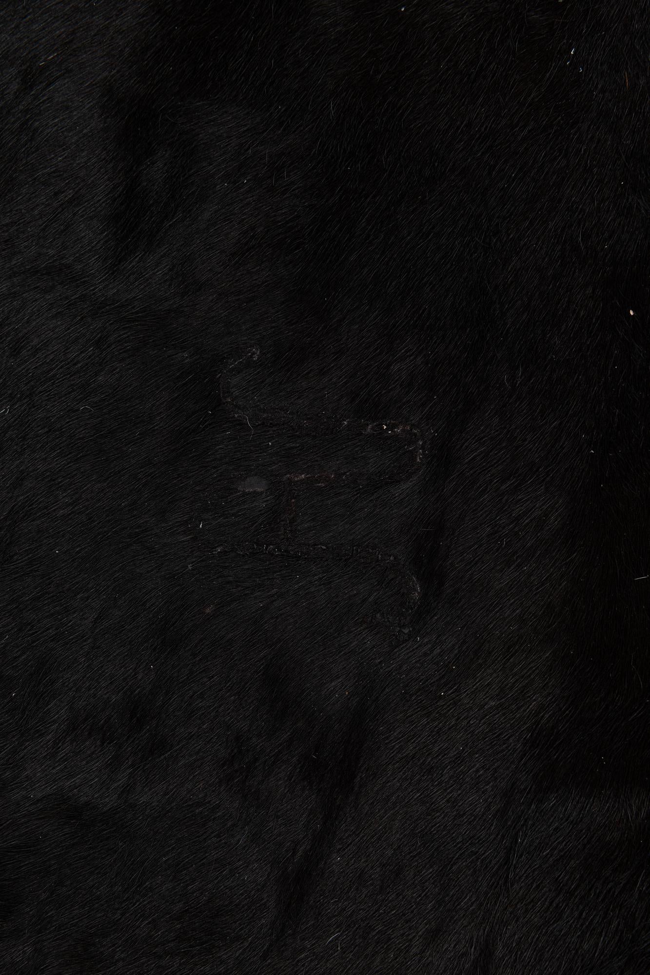 6' 5 x 7' 4 Cowhide Leather Rug