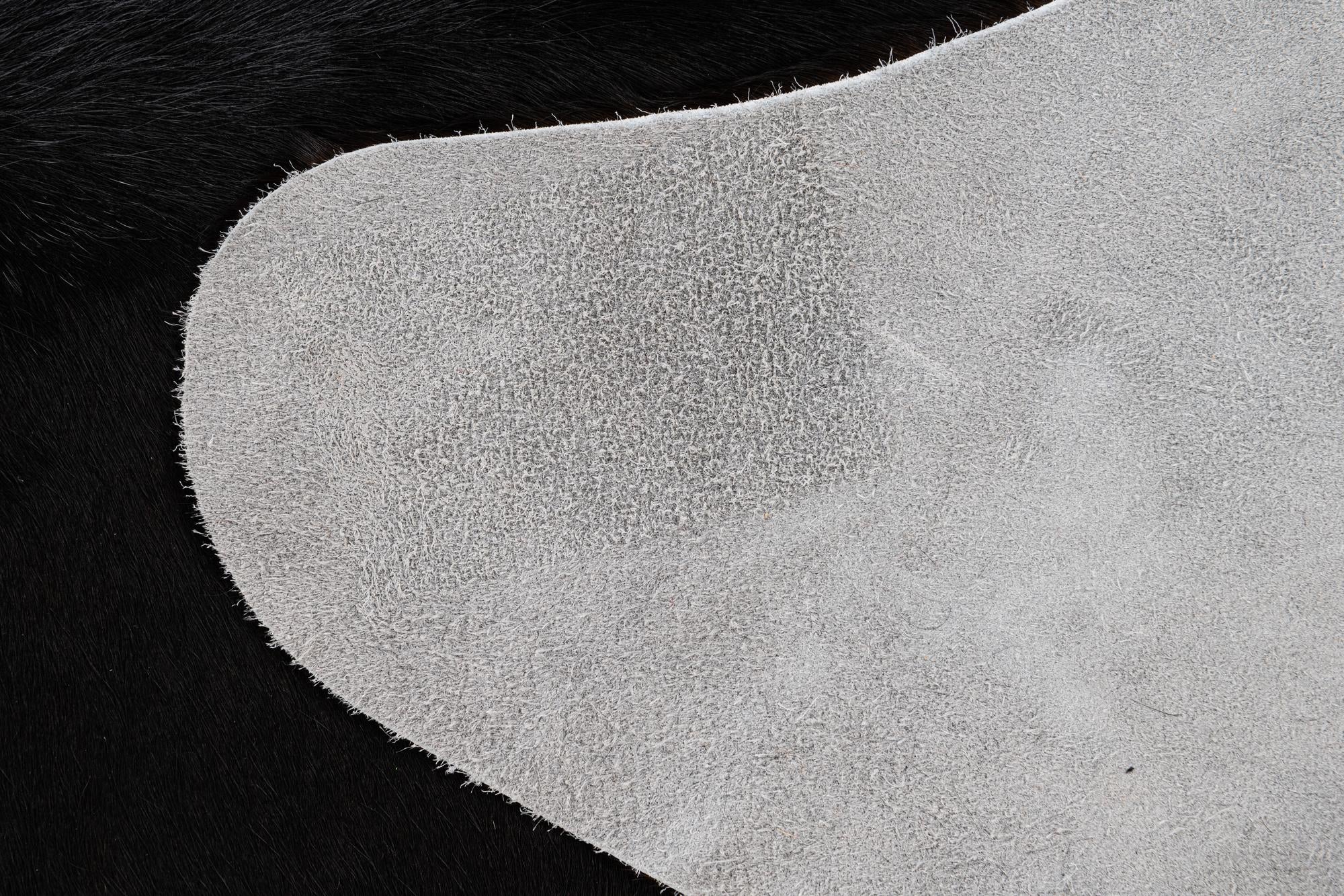 6' 5 x 7' 4 Cowhide Leather Rug