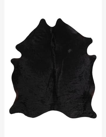 6' 5 x 7' 4 Cowhide Leather Rug