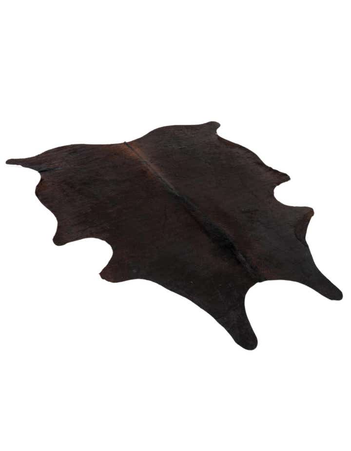 5' 11 x 6' 8 Cowhide Leather Rug