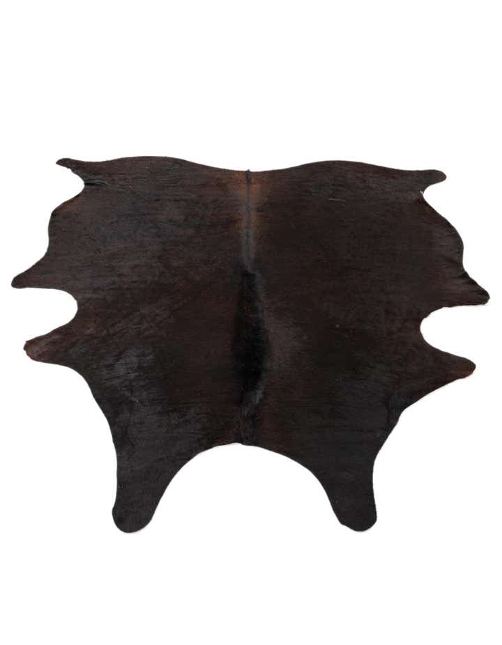 5' 11 x 6' 8 Cowhide Leather Rug