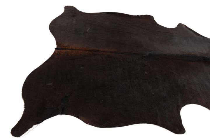 5' 11 x 6' 8 Cowhide Leather Rug