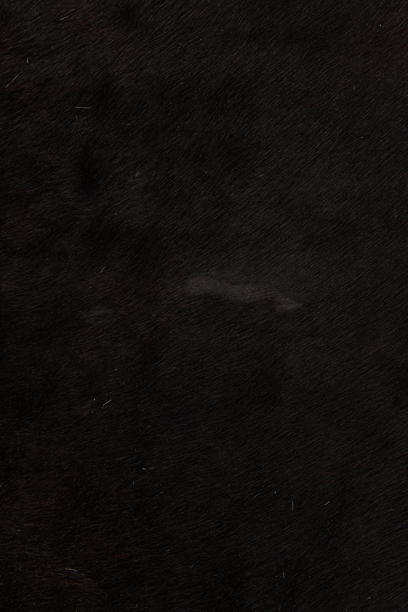 5' 11 x 6' 8 Cowhide Leather Rug