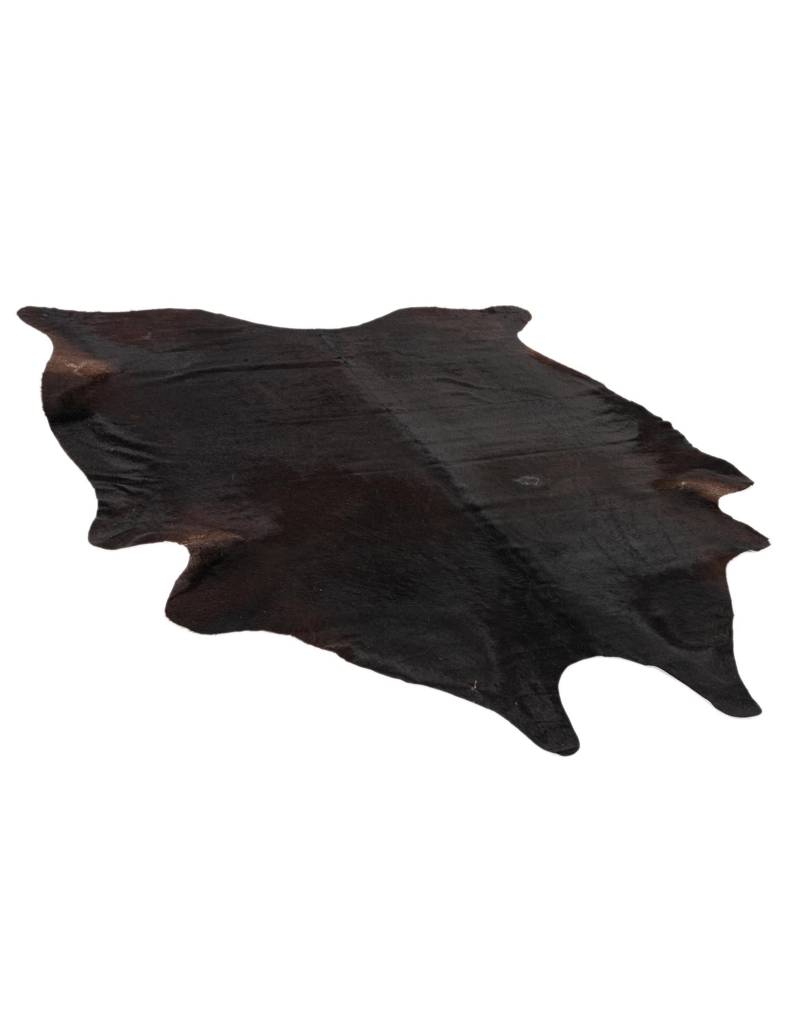 6' 9 x 7' 4 Cowhide Leather Rug