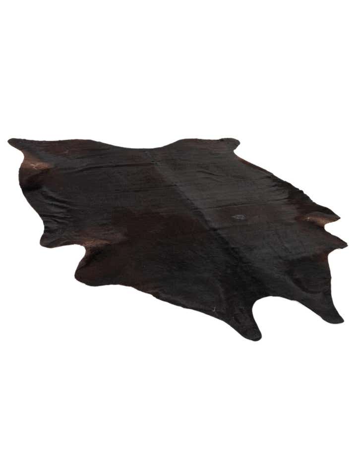 6' 9 x 7' 4 Cowhide Leather Rug