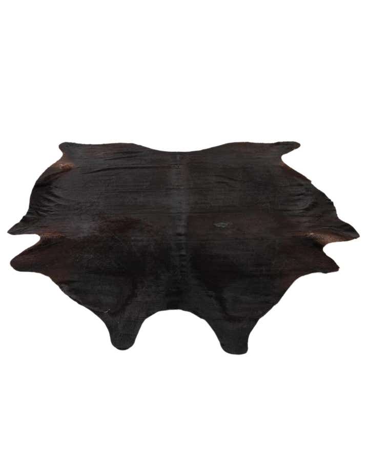 6' 9 x 7' 4 Cowhide Leather Rug