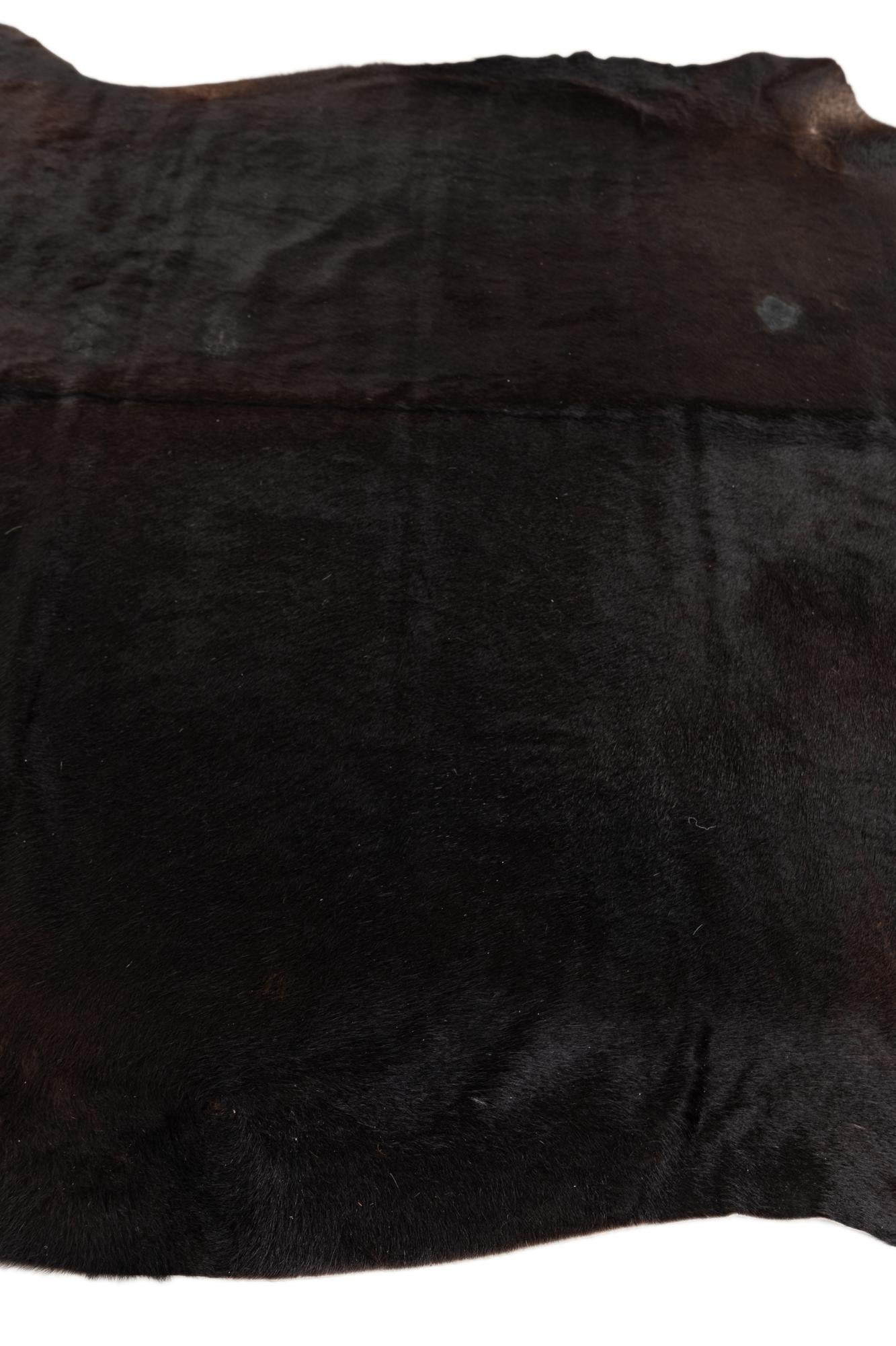 6' 9 x 7' 4 Cowhide Leather Rug