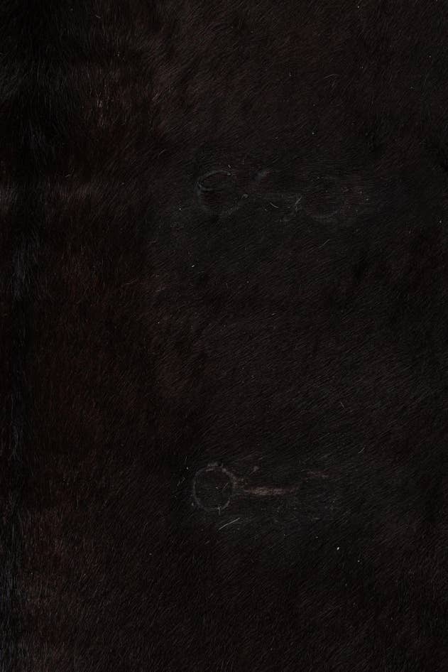 Detail image of 6' 9 x 7' 4 Cowhide Leather Rug