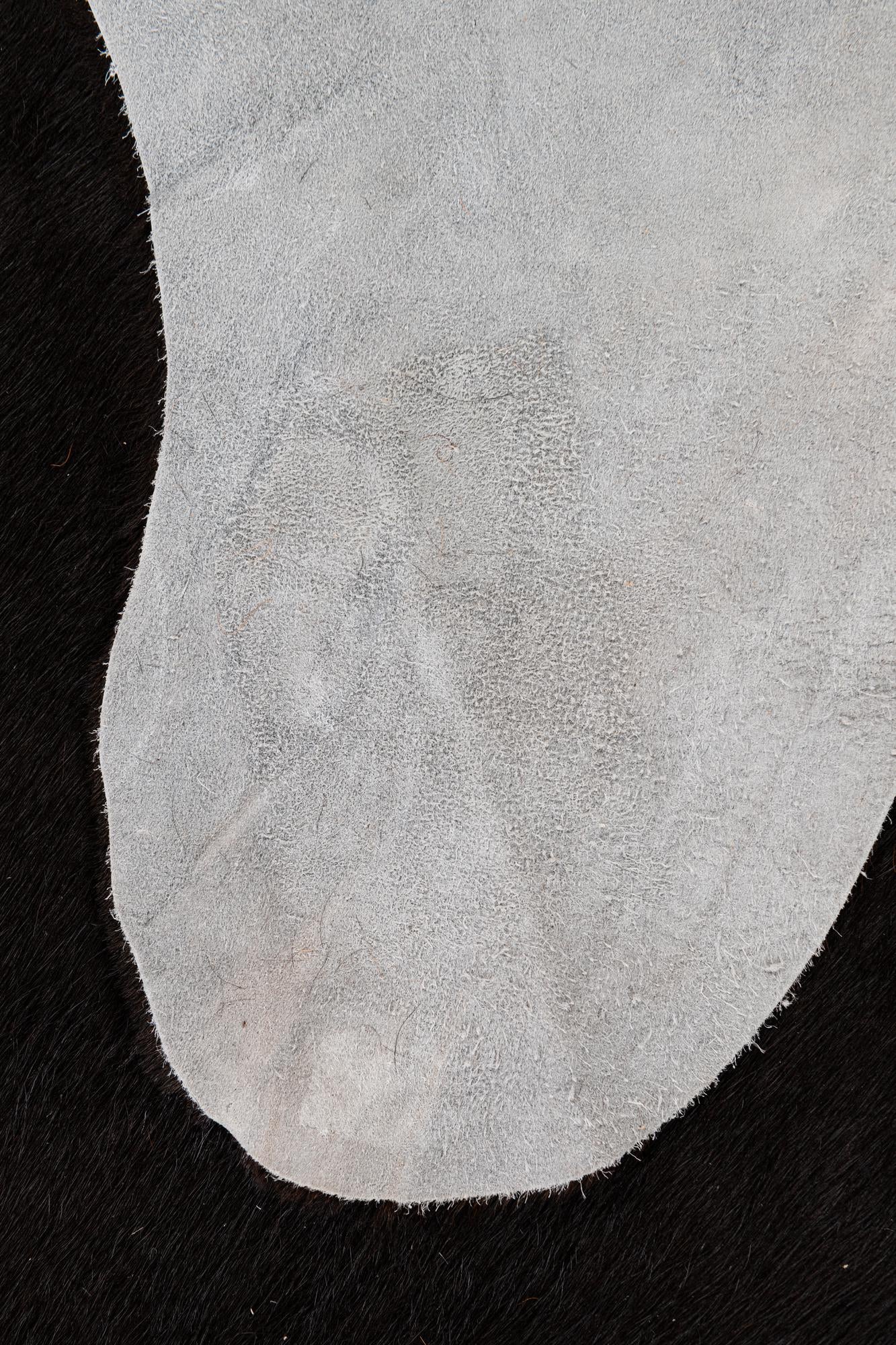 6' 9 x 7' 4 Cowhide Leather Rug