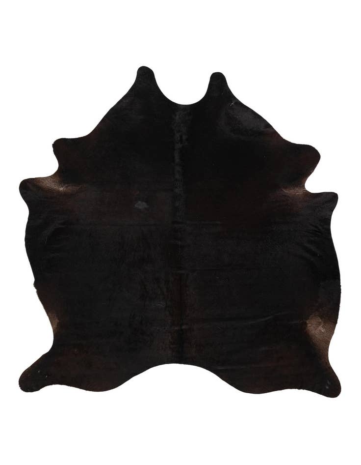 Detail image of 6' 9 x 7' 4 Cowhide Leather Rug
