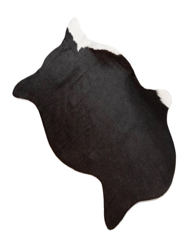 Detail image of 1' 8 x 2' 7 Cowhide Leather Rug