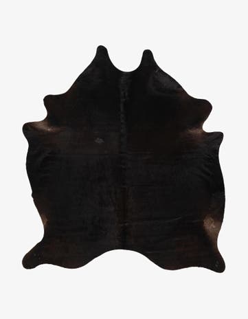 6' 9 x 7' 4 Cowhide Leather Rug