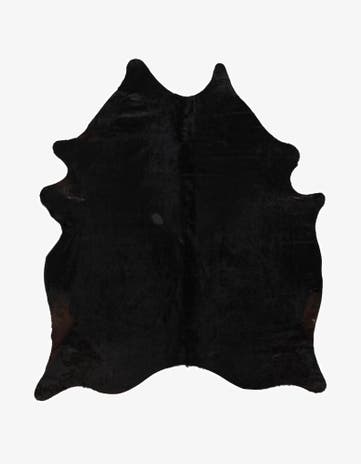 5' 11 x 7' Cowhide Leather Rug