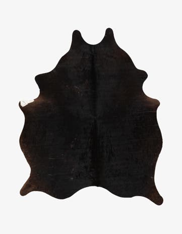 5' 1 x 5' 11 Cowhide Leather Rug