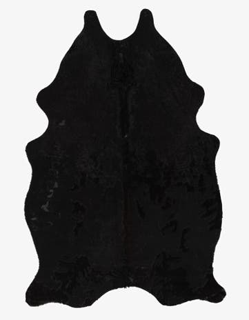 4' 2 x 6' 4 Cowhide Leather Rug