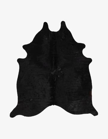 5' 5 x 6' 8 Cowhide Leather Rug