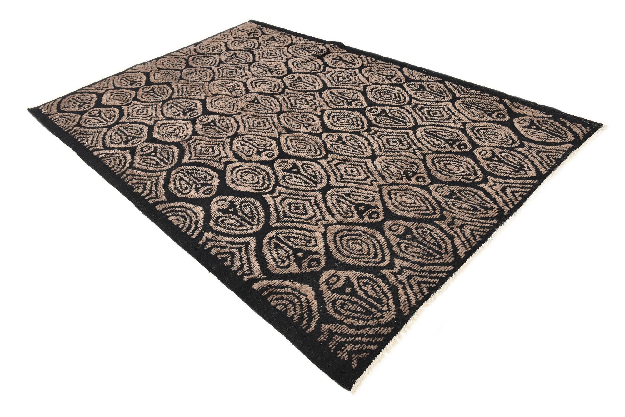 6' 6 x 9' 8 Hand Knotted Darya Wool Rug