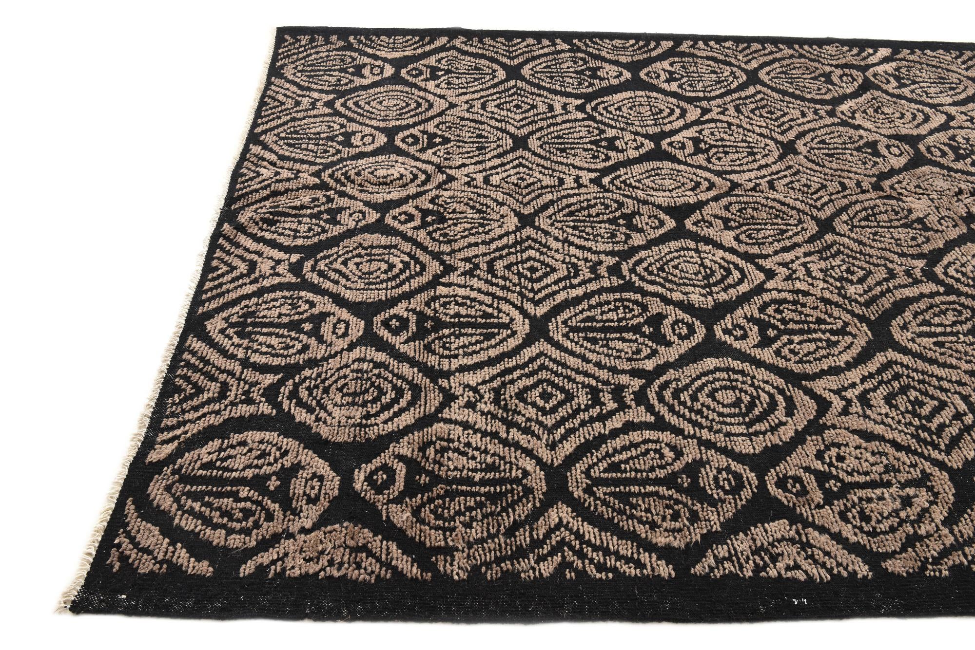 6' 6 x 9' 8 Hand Knotted Darya Wool Rug