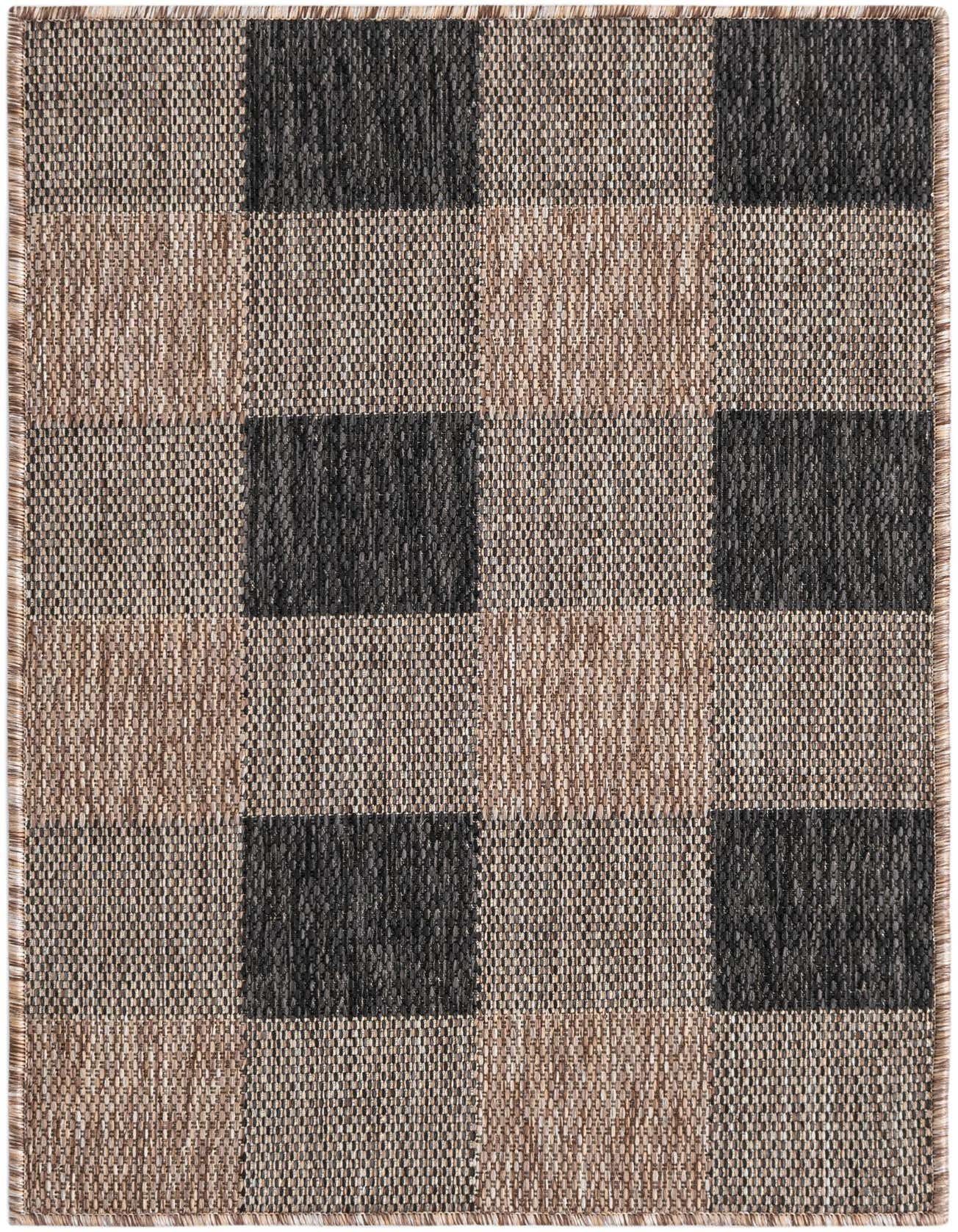 2' x 3' Easy-Clean Checkered Indoor / Outdoor Rug