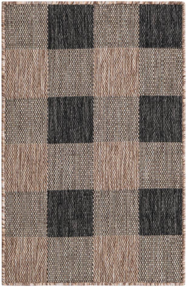 Detail image of 2' x 3' Easy-Clean Checkered Indoor / Outdoor Rug