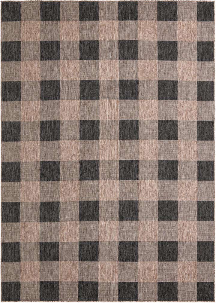 9' x 12' Easy-Clean Checkered Indoor / Outdoor Rug