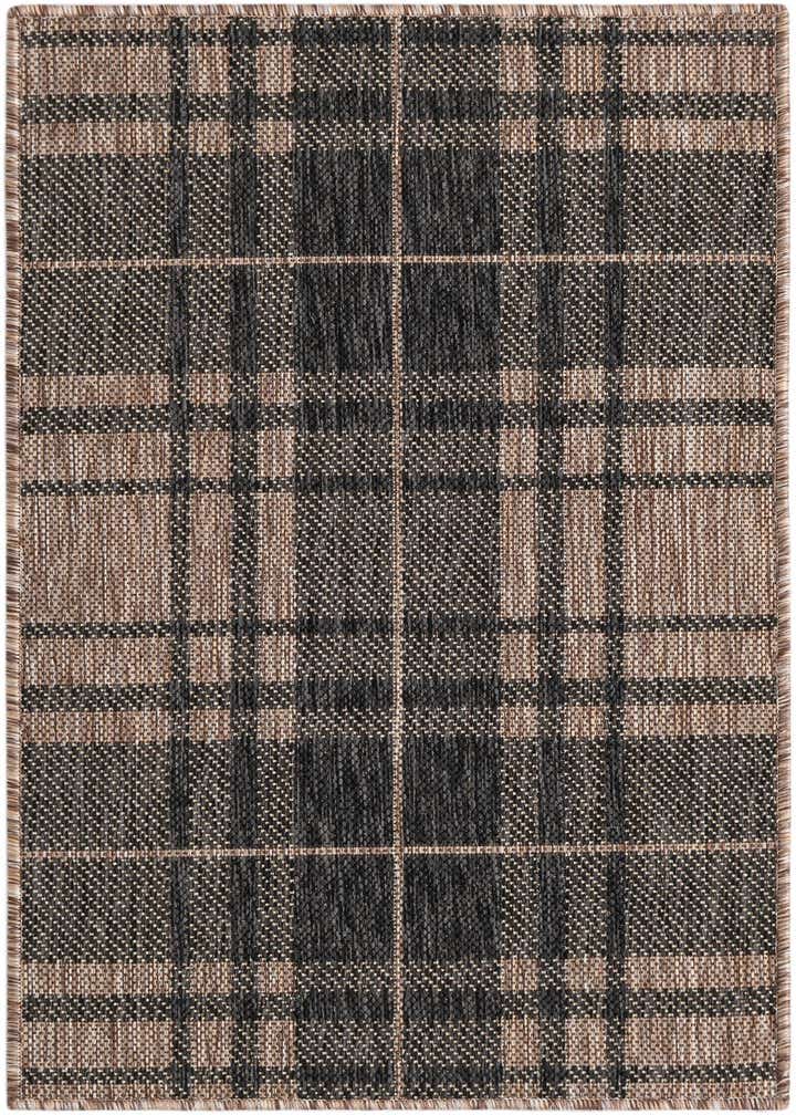 2' x 3' Easy-Clean Checkered Indoor / Outdoor Rug