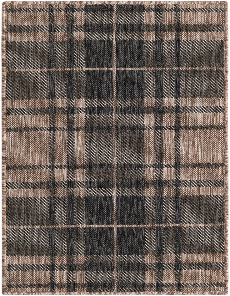 Detail image of 2' x 3' Easy-Clean Checkered Indoor / Outdoor Rug
