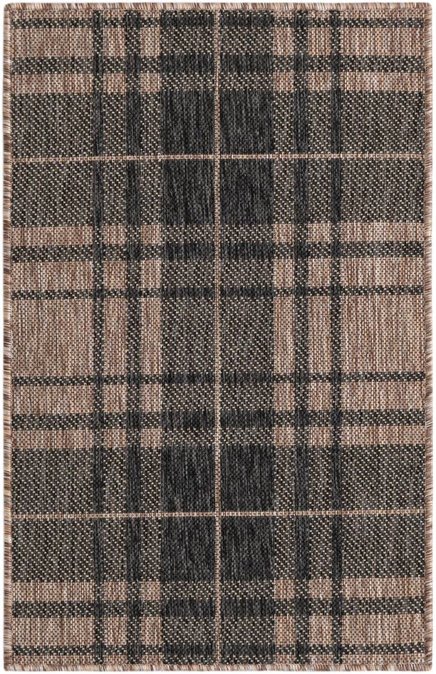 Detail image of 2' x 3' Easy-Clean Checkered Indoor / Outdoor Rug